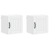 vidaXL Wall Cabinet LUCCA 2 pcs White 40 x 31 x 40 cm Engineered Wood