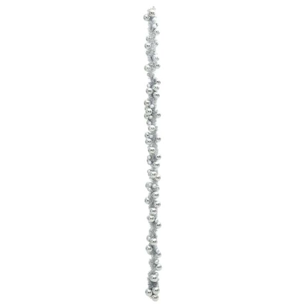vidaXL Christmas Ball Garland Silver 186 cm Polystyrene