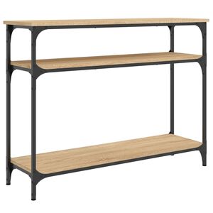 vidaXL Console Table Sonoma Oak 100x29x75 cm Engineered Wood