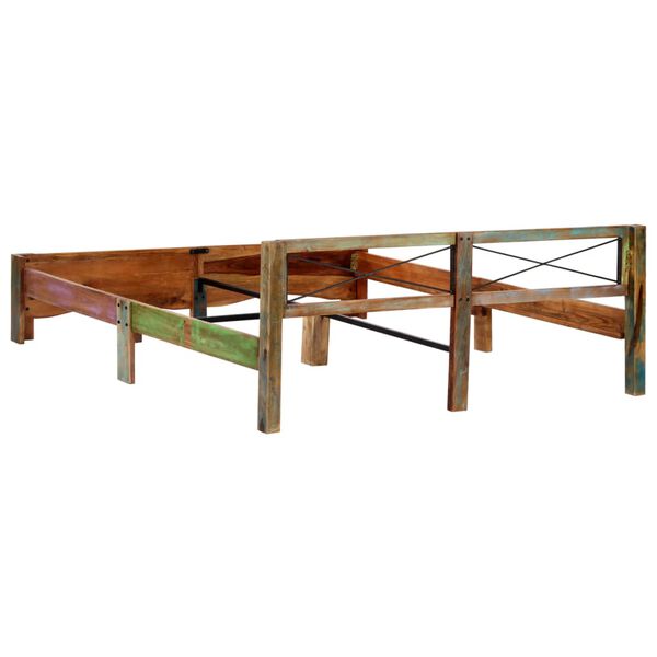 vidaXL Bed Frame without Mattress Solid Reclaimed Wood 180x200 cm Super King