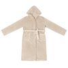 vidaXL Bathrobe Hoodie Beige XXXL Flannel