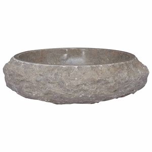 vidaXL Sink Grey &Oslash;40x12 cm Marble