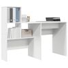 vidaXL Desk with Drawer White 131.5 x 50 x 106.5 cm Engineered Wood