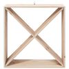 vidaXL Wine Rack 2 pcs Natural 62 x 25 x 62 cm Solid Pine Wood