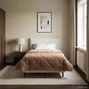 vidaXL Winter Duvet Taupe 135 x 200 cm Microfiber and Teddy fleece