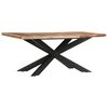 vidaXL Dining Table 180x90x76 cm Solid Acacia Wood