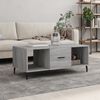 vidaXL Coffee Table Grey Sonoma 102x50x40 cm Engineered Wood