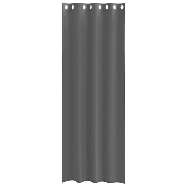 vidaXL Voile Curtains with Grommets 2 pcs Dark Grey 140x260 cm