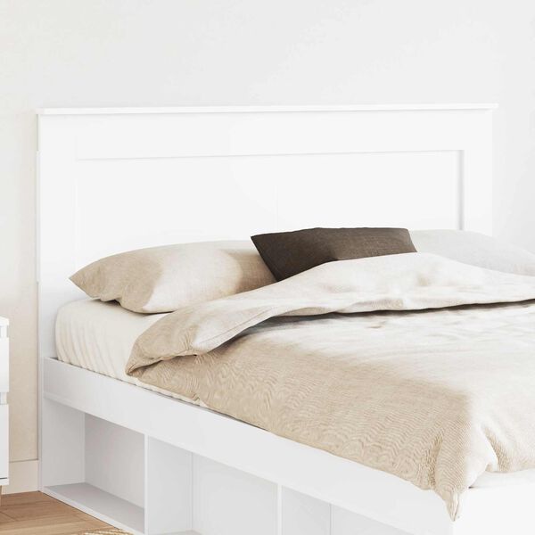 vidaXL Headboard with Headboard White 140 cm Engineered Wood