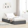 vidaXL Storage Bed with Mattress Dark Grey 90 x 190 cm Fabric