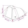 vidaXL Camping Tent Tunnel 3-Person Green Waterproof