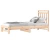 vidaXL Pull-out Day Bed without Mattress 2x(90x200) cm