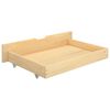 vidaXL Bed Frame without Mattress with 2 Drawers Solid Wood 200x200 cm