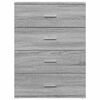 vidaXL Sideboard Grey Sonoma 60x39x80 cm Engineered Wood