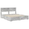 vidaXL Bed Frame Concrete Grey 180 x 200 cm Engineered Wood