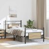 vidaXL Bed Frame without Mattress Sonoma Oak 90x200 cm Engineered Wood