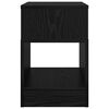 vidaXL End Table Black Oak 30.5 x 30 x 45 cm Engineered Wood