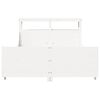 vidaXL Bed Frame without Mattress White 160x200 cm Solid Wood Pine