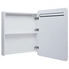 vidaXL LED Bathroom Mirror Cabinet 68x9x80 cm