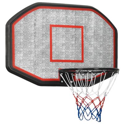vidaXL Basketball Backboard Black 109x71x3 cm Polyethene