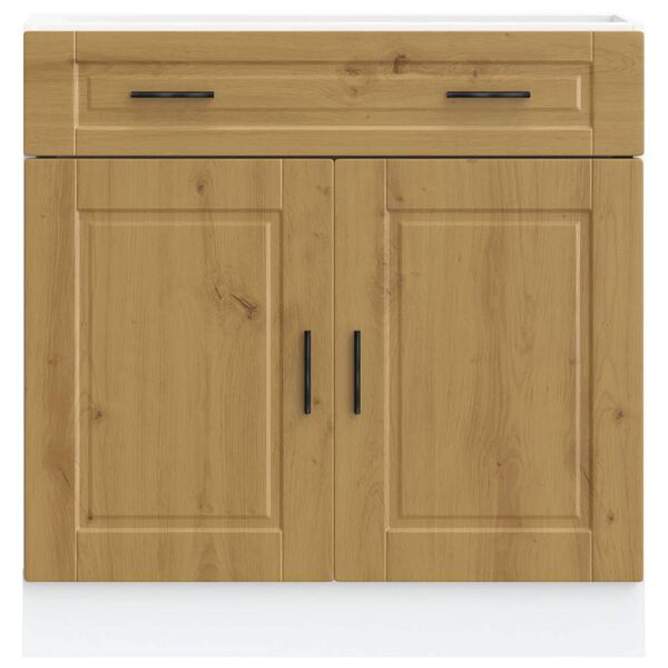 vidaXL Kitchen Base Cabinet Porto Artisan Oak Engineered Wood