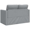 vidaXL Folding Sofa Bed Light Grey 112 x 60 x 55 cm Fabric