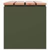 vidaXL Garden Bench Olive green 100 x 40 x 43 cm Steel