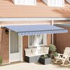 vidaXL Retractable Awning Blue 400 x 200 cm Fabric