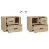 vidaXL Bedside Cabinet Sonoma Oak 60x36x45 cm Engineered Wood