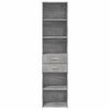 vidaXL Highboard Concrete Grey 45x42.5x185 cm Engineered Wood
