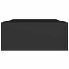 vidaXL Wall-mounted Drawer Shelf Black 40x23.5x10cm MDF