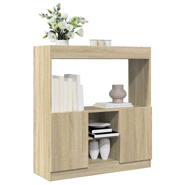 vidaXL Highboard Sonoma Oak 92x33x100 cm Engineered Wood