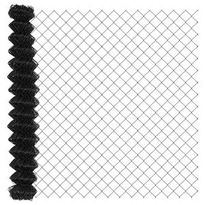 vidaXL Chain Link Fence Grey 10 x 1.5 m Steel