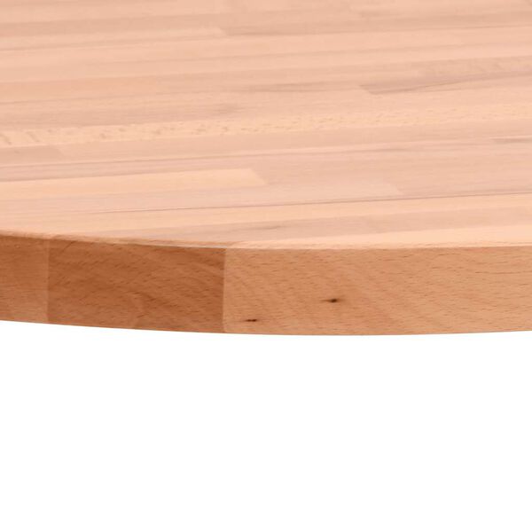 vidaXL Table Top &Oslash;50x4 cm Round Solid Wood Beech