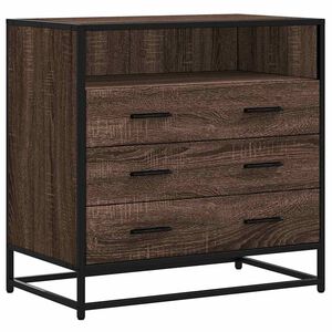 vidaXL Drawer Cabinet Brown Oak 70x41x70 cm Engineered Wood
