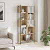 vidaXL Bookcase Sonoma Oak 72x28x172 cm Engineered Wood