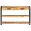vidaXL Sideboard 120x30x75 cm Solid Rough Mango Wood