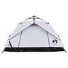 vidaXL Camping Tent Dome 3-Person White Blackout Fabric Quick Release