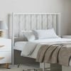 vidaXL Metal Replace Headboard White 100 cm