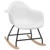 vidaXL Rocking Chair White PP