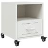 vidaXL Bedside Cabinets 2 pcs White 36x39x43.5 cm Steel