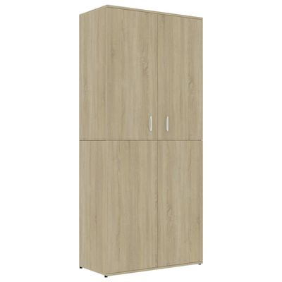 vidaXL Shoe Cabinet Sonoma Oak 80x39x178 cm Engineered Wood