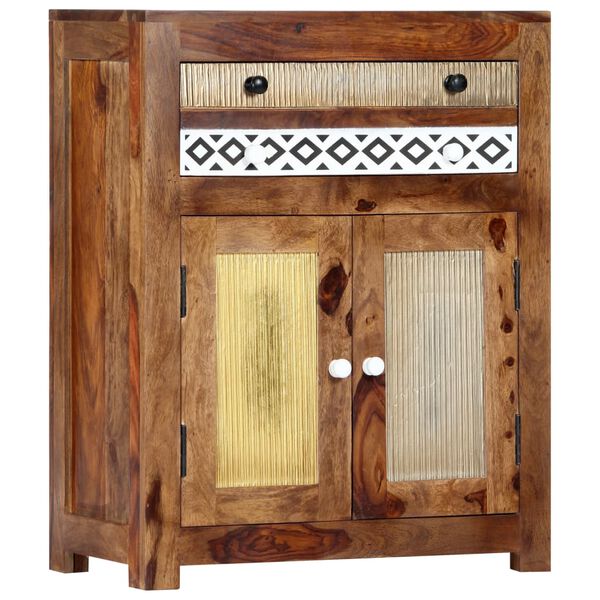 vidaXL Side Cabinet 60x30x75 cm Solid Acacia Wood
