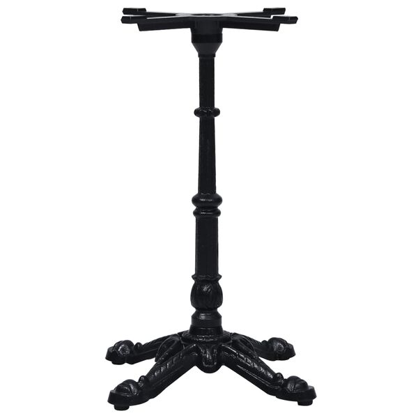 vidaXL Bistro Table Leg Black 52x52x72 cm Cast Iron