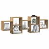 vidaXL Wall Shelf Artisian Oak 129x18x42 cm Engineered Wood