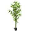 vidaXL Artificial Bamboo Plant with Pot 175 cm Green