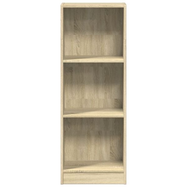 vidaXL Bookcase Sonoma Oak 40x24x109 cm Engineered Wood