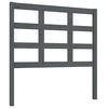 vidaXL Bed Headboard Grey 95.5x4x100 cm Solid Wood Pine