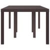 vidaXL Garden Dining Table Brown 200 x 100 x 73 cm Poly Rattan