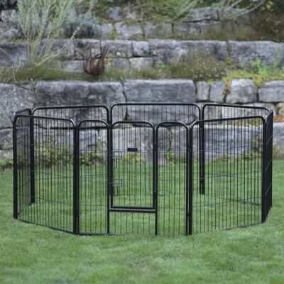 Kerbl Outdoor Pet Enclosure with Door Black
